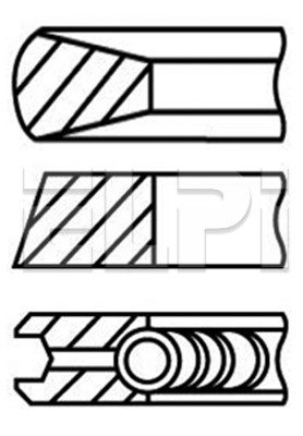 Set segmenti piston LP182 2219 STD ELPI